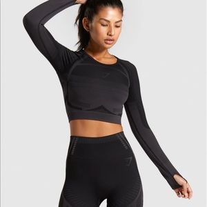 Gymshark Geo Seamless Black Workout Set